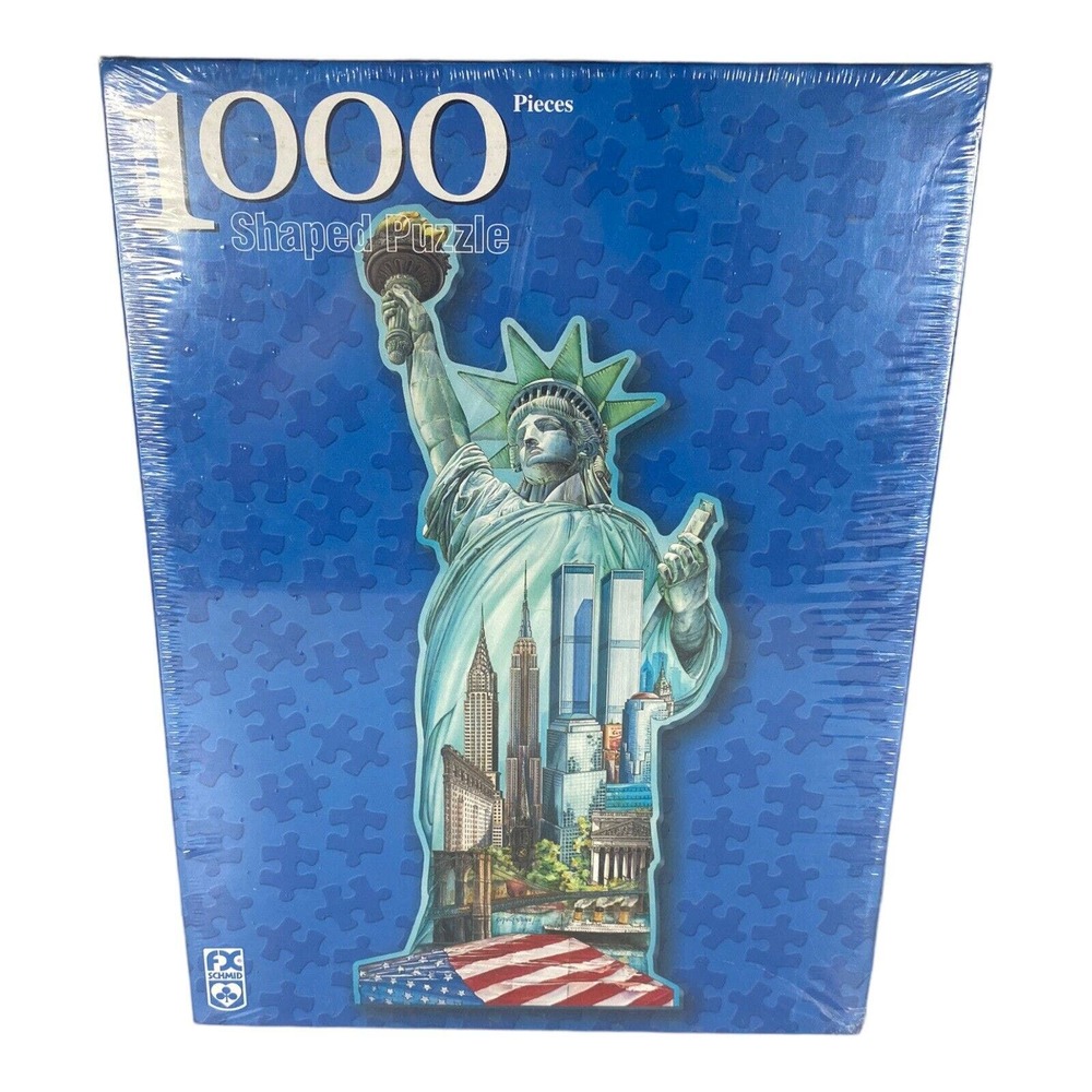 Schmid New York City Statue of Liberty Shaped Jigsaw Puzzle 1000 Piece Sealed